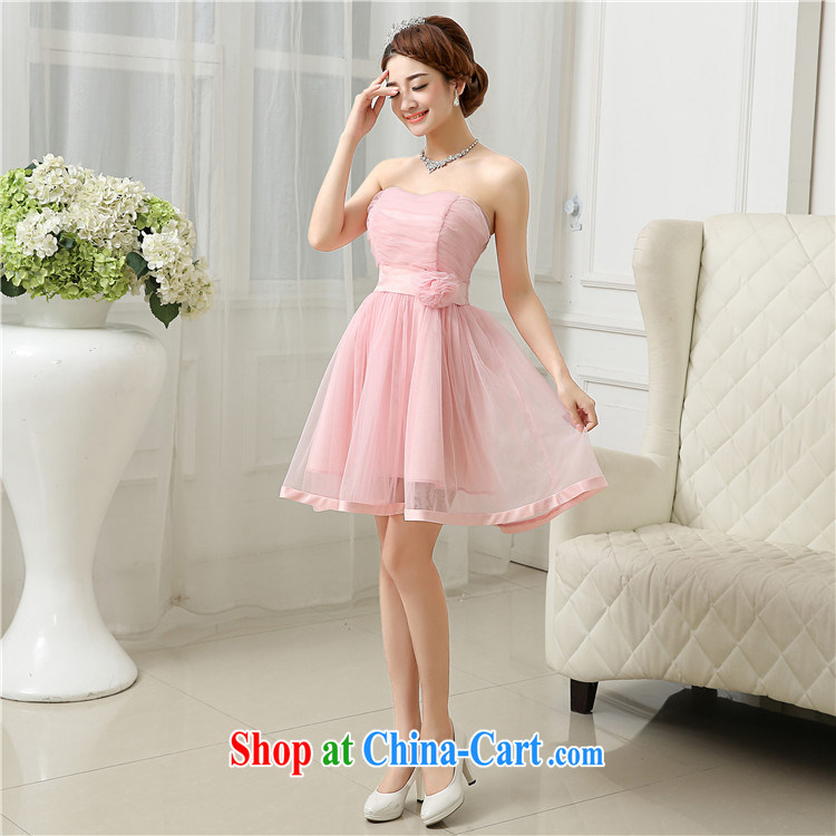 There's a new bridesmaid dresses in short, chest bare minimum dress sister dress banquet summer, 52,613 pink, code pictures, price, brand platters! Elections are good character, the national distribution, so why buy now enjoy more preferential! Health