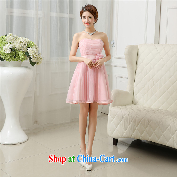 There's a new bridesmaid dresses in short, chest bare minimum dress sister dress banquet summer, 52,613 pink, code pictures, price, brand platters! Elections are good character, the national distribution, so why buy now enjoy more preferential! Health