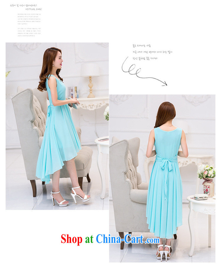 Cayman business population, Evening Dress dresses summer new Korean high-end solid-colored dresses style lady does not rule out skirt dress water blue XXL pictures, price, brand platters! Elections are good character, the national distribution, so why buy now enjoy more preferential! Health