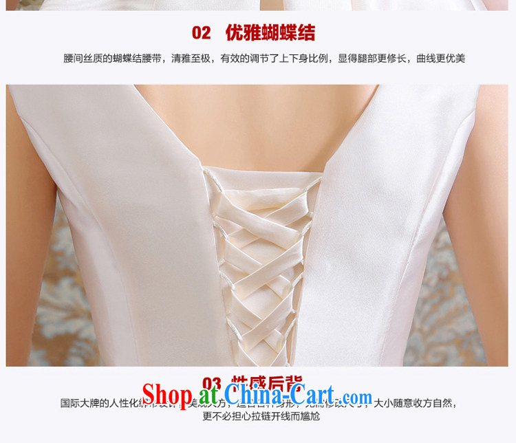 Honey, bride bridal toast clothing 2015 new summer short, cultivating the wedding dress on graduates dress dresses bridesmaid dress champagne color XXL pictures, price, brand platters! Elections are good character, the national distribution, so why buy now enjoy more preferential! Health