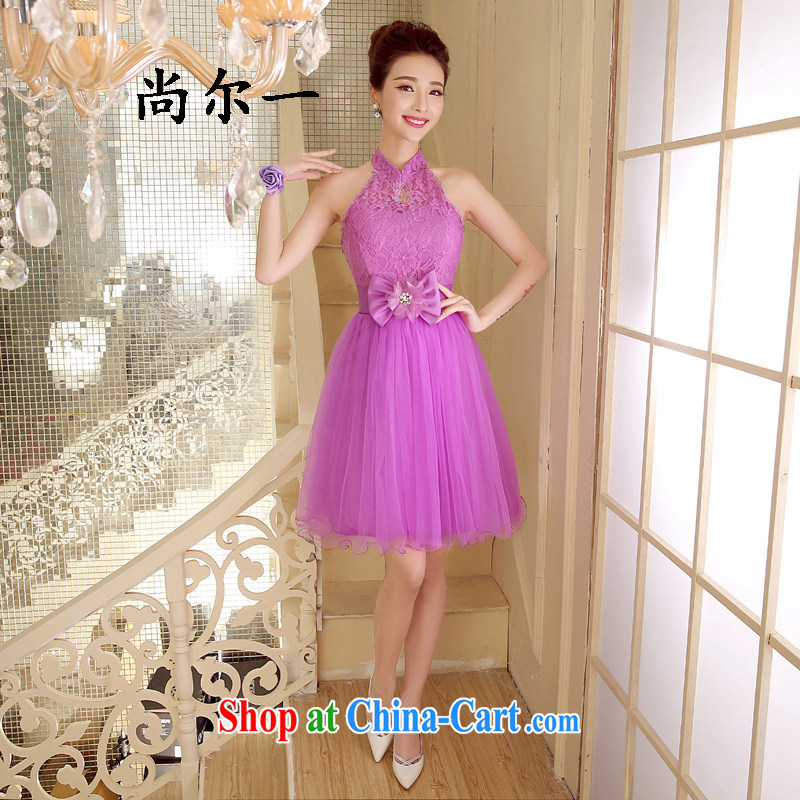 There is a small banquet dress Evening Dress 2105 new bride toast clothing bridesmaid serving short shaggy skirts moderator 5272 pink, code, there is a, and shopping on the Internet