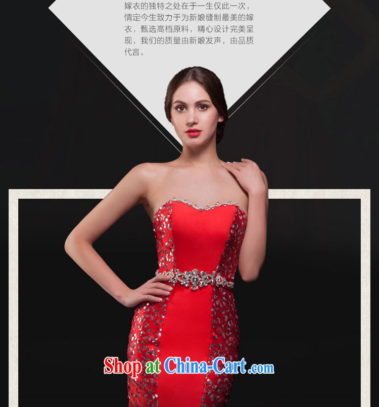 Love Life 2015 summer New Beauty at Merlion red Language empty tread bare chest parquet drill sexy back exposed tail dress bridal toast service wedding dress red XL pictures, price, brand platters! Elections are good character, the national distribution, so why buy now enjoy more preferential! Health