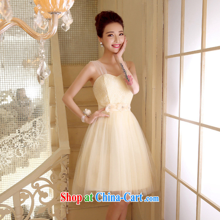 There's a new wedding dresses bridesmaid clothing tied with Korean short, sister's wedding dresses small firm 5274 champagne color, pictures, price, brand platters! Elections are good character, the national distribution, so why buy now enjoy more preferential! Health