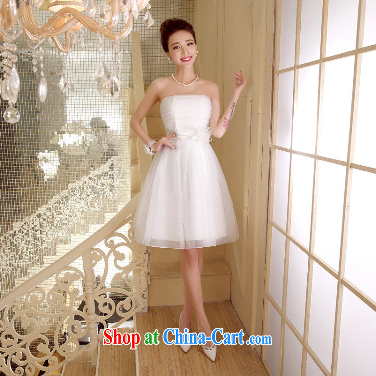 There's a bridesmaid's dress purple summer Korean Solid Color short, sister show small dress 5276 white are code pictures, price, brand platters! Elections are good character, the national distribution, so why buy now enjoy more preferential! Health