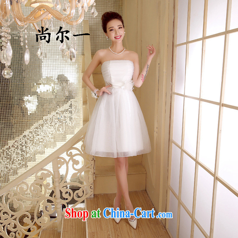 There's a bridesmaid's dress purple summer Korean Solid Color short sister show small dress 5276 white are code
