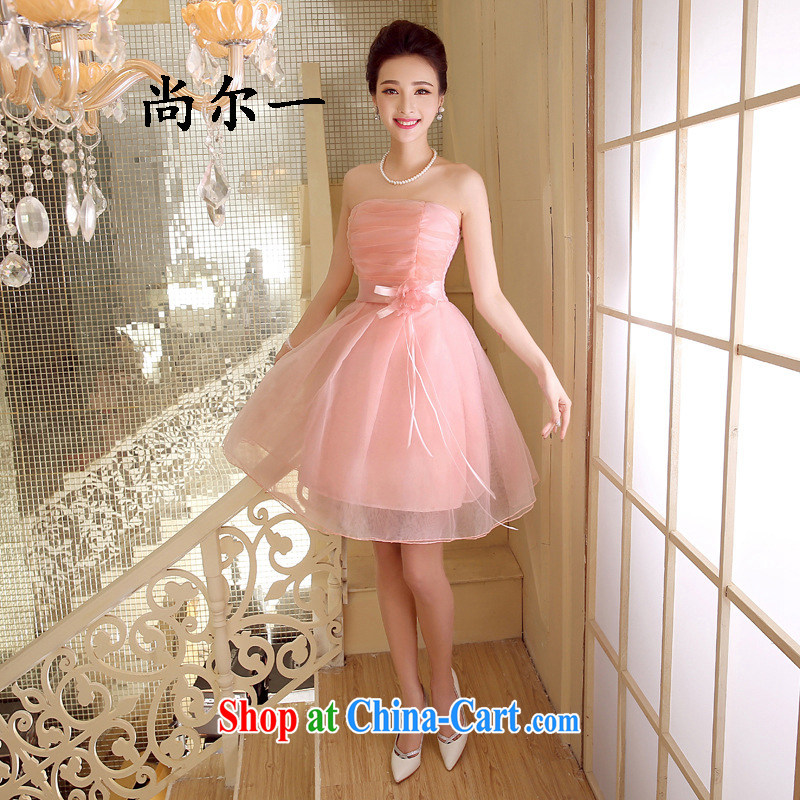 There's a bridesmaid's dress purple summer Korean version a solid color short, sister show small dress 5276 white, code, and there's a, shopping on the Internet