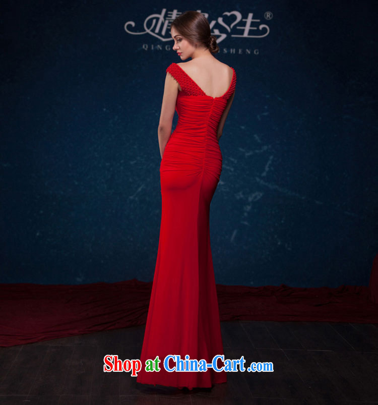 Love Life 2015 summer new bride bridesmaid beauty graphics thin nail Pearl at Merlion dress banquet moderator wedding dress uniform toast red XL pictures, price, brand platters! Elections are good character, the national distribution, so why buy now enjoy more preferential! Health