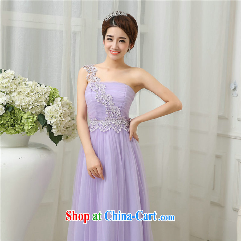 There's a new spring and summer bridesmaid dress wiped his chest bridesmaid sisters served as long bridesmaid 5279 serving light purple, there is a, and shopping on the Internet