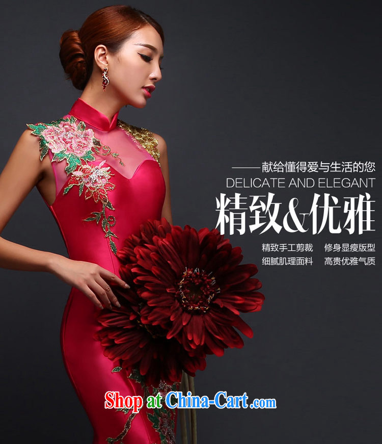Love Life retro beauty embroidery field shoulder at Merlion dress new dress long bridal toast serving red XL pictures, price, brand platters! Elections are good character, the national distribution, so why buy now enjoy more preferential! Health