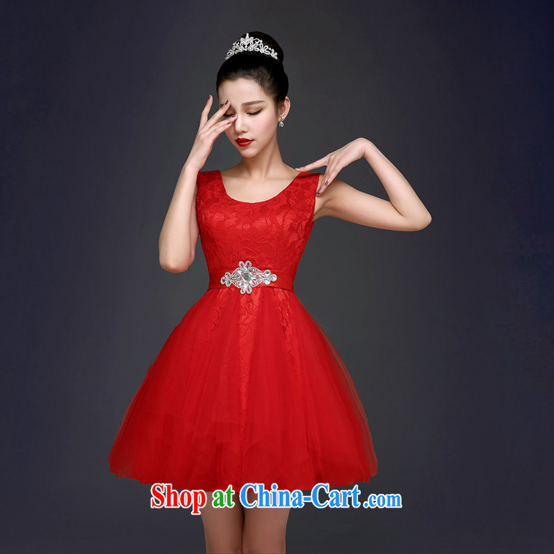 Connie focus summer 2015 new, upscale bridal toast. Red dress short lace graphics thin wedding dresses small firm 007 red tailored is not final, Kou Ni (JIAONI), and online shopping