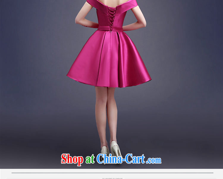 Kou Connie wedding field shoulder Evening Dress 2015 new banquet short summer bridal toast Service Binding with Moderator dress girls of red tailored final pictures, price, brand platters! Elections are good character, the national distribution, so why buy now enjoy more preferential! Health