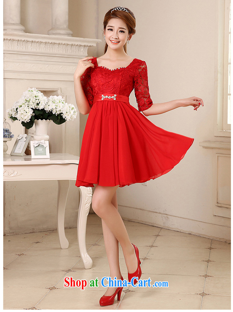 Pure bamboo yarn love 2015 New Red bridal wedding lace dress long evening dress Evening Dress toast only serve us in cultivating cuff dress red long XXL pictures, price, brand platters! Elections are good character, the national distribution, so why buy now enjoy more preferential! Health