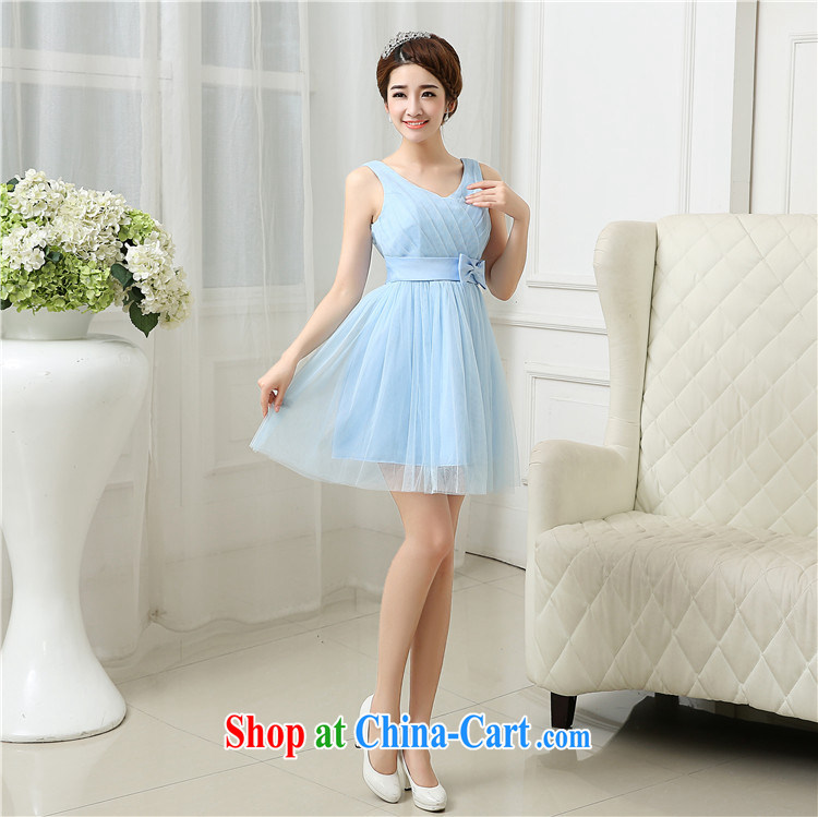 There is a Korean version of the new, champagne color bridesmaid dress bridal short bows shaggy dress Evening Dress daily 5282 champagne color M pictures, price, brand platters! Elections are good character, the national distribution, so why buy now enjoy more preferential! Health