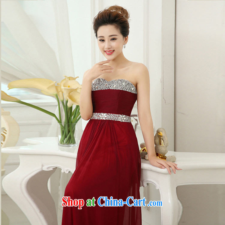 Pure bamboo yarn love 2015 New Red bridal wedding dress long evening dress Evening Dress toast Service Manual parquet diamond jewelry Evening Dress classy and brilliant deep red tailored contact Customer Service pictures, price, brand platters! Elections are good character, the national distribution, so why buy now enjoy more preferential! Health