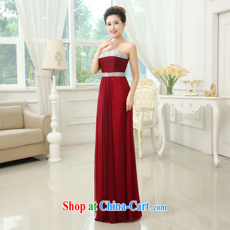 Pure bamboo yarn love 2015 New Red bridal wedding dress long evening dress Evening Dress toast Service Manual parquet diamond jewelry dress classy and brilliant deep red is tailored to contact customer service, pure bamboo love yarn, shopping on the Inter