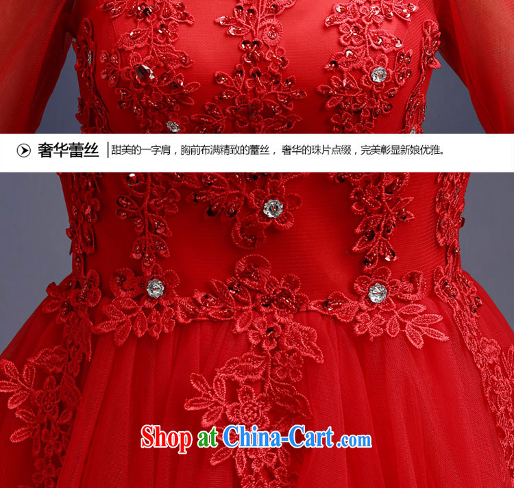 Connie focus 2015 new toast Service Bridal short summer shaggy dress red wedding dress cuff in a shoulder collar graphics thin female Red S pictures, price, brand platters! Elections are good character, the national distribution, so why buy now enjoy more preferential! Health
