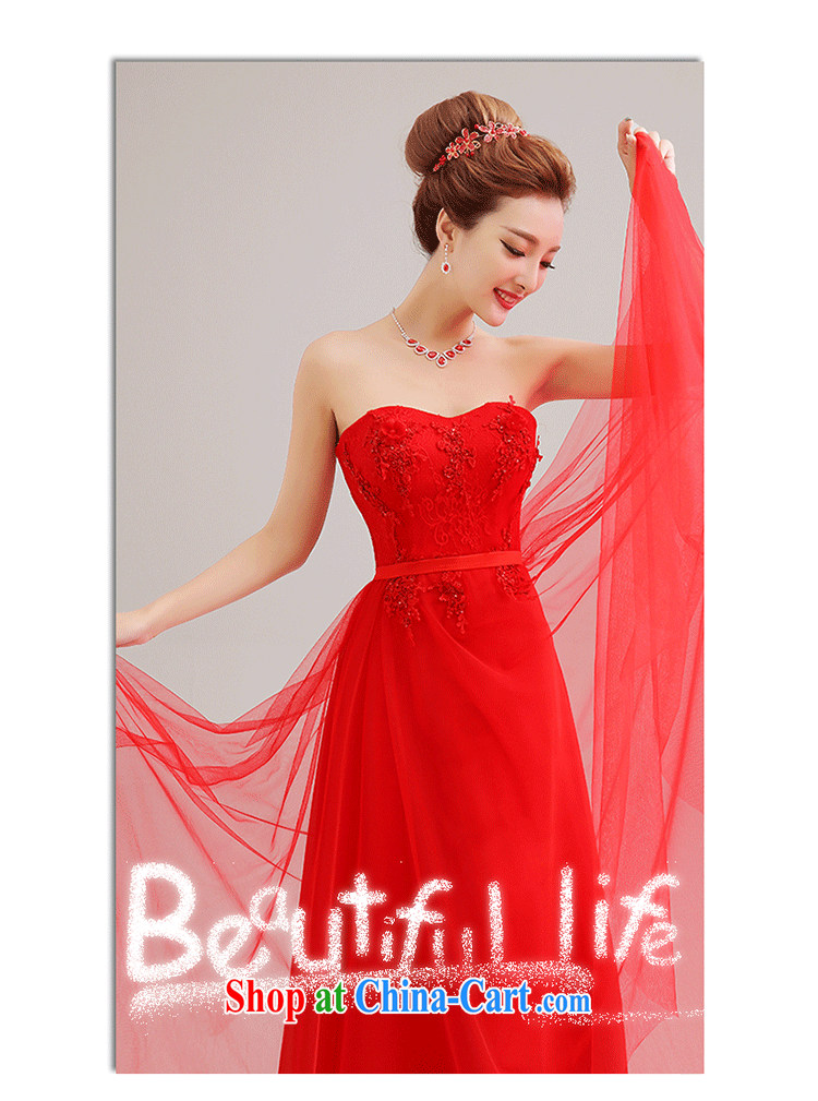 Yi love is 2015 new stylish and wiped his chest lace beauty Evening Dress bridal wedding dress red bridal toast serving long, red can be given to the 30 million not return pictures, price, brand platters! Elections are good character, the national distribution, so why buy now enjoy more preferential! Health