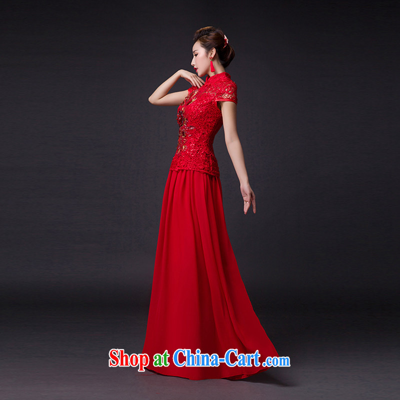 Hi Ka-hi 2015 new bows dresses, classic style retro fine embroidery only the US is withholding dress skirt L 014 red left size tailored-hi Ka-hi, shopping on the Internet