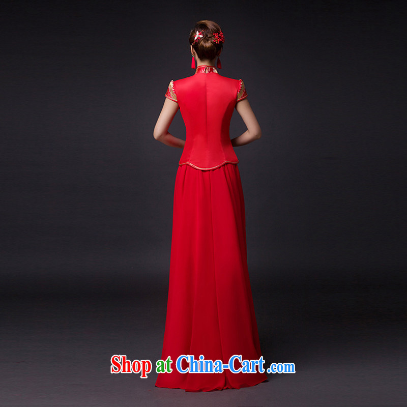 Hi Ka-hi 2015 new bows dresses, classic style retro fine embroidery only the US is withholding dress skirt L 016 red left size tailored-hi Ka-hi, shopping on the Internet