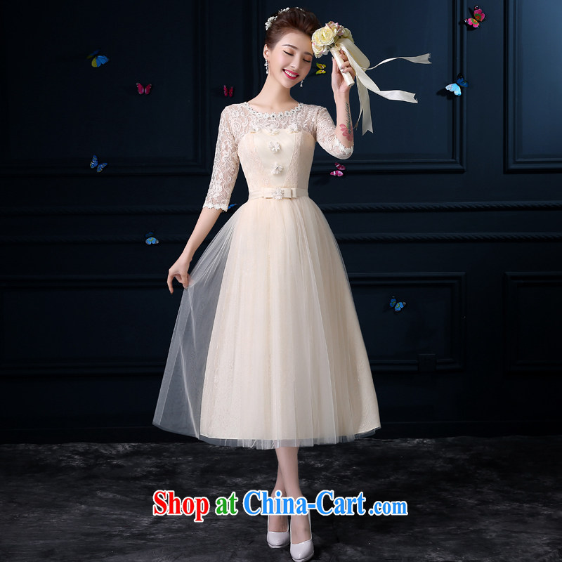 A service is a good bridesmaid clothes she dresses dresses sister mission bridesmaid dresses 2015 dress new dress with round collar chest flower - Cuff L