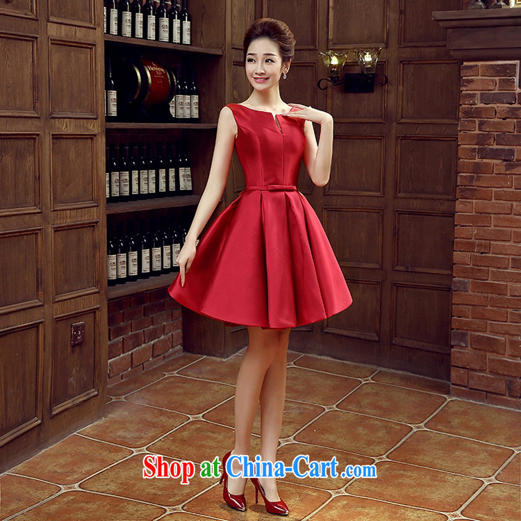 Evening Dress new 2015 spring and summer bridal toast clothing wedding dress red shoulders, length bridesmaid serving the red M pictures, price, brand platters! Elections are good character, the national distribution, so why buy now enjoy more preferential! Health