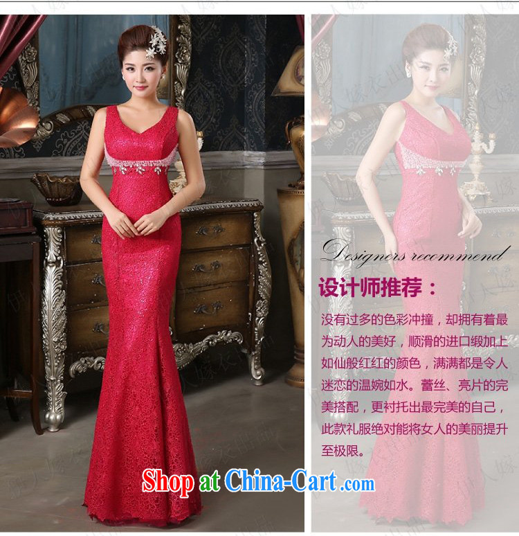 Pure bamboo love yarn New a Field shoulder dress upscale lace Evening Dress embroidered pearl cultivation dress dress bridal dresses show hosted service banquet dress of red tailored contact Customer Service pictures, price, brand platters! Elections are good character, the national distribution, so why buy now enjoy more preferential! Health
