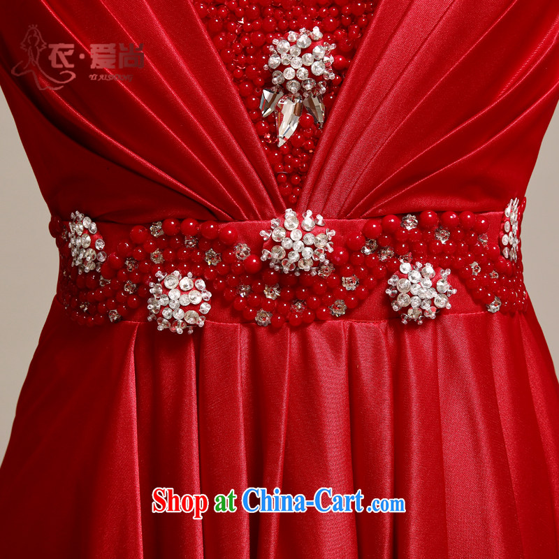 Yi is still love wedding dresses bridal toast clothing new 2015 Korean stylish evening dress wedding bridesmaid clothing long summer cultivating red to make the $30 not return clothing, love, and shopping on the Internet