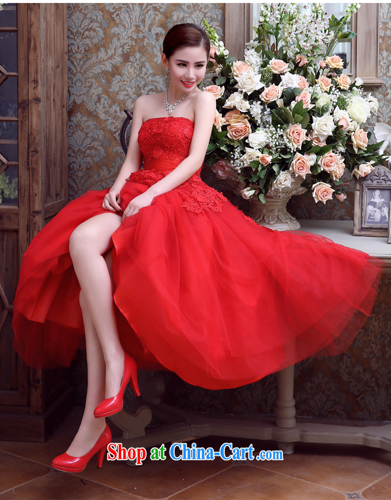 Code hang bridal wedding 2015 Korean wedding red, long, Mary Magdalene marriage chest bows dress tie dress red XXL pictures, price, brand platters! Elections are good character, the national distribution, so why buy now enjoy more preferential! Health