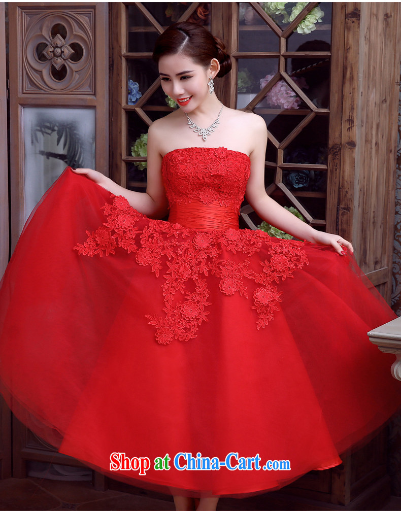 Code hang bridal wedding 2015 Korean wedding red, long, Mary Magdalene marriage chest bows dress tie dress red XXL pictures, price, brand platters! Elections are good character, the national distribution, so why buy now enjoy more preferential! Health