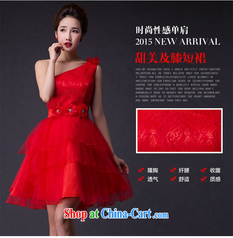 Hi Ka-hi 2015 new bows dress Korean style double-shoulder dress V for the Annual Dinner Show dress skirt JX 08 red left size tailored pictures, price, brand platters! Elections are good character, the national distribution, so why buy now enjoy more preferential! Health