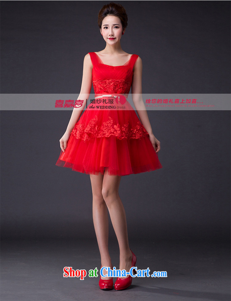 Hi Ka-hi 2015 new bows dress Korean style double-shoulder dress V for the Annual Dinner Show dress skirt JX 07 red left size tailored pictures, price, brand platters! Elections are good character, the national distribution, so why buy now enjoy more preferential! Health