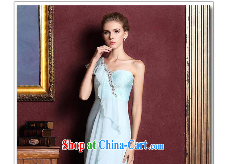 The bride's wedding dresses long marriage bows dress 2015 new blue single shoulder dress 327 made 25 Day Shipping pictures, price, brand platters! Elections are good character, the national distribution, so why buy now enjoy more preferential! Health