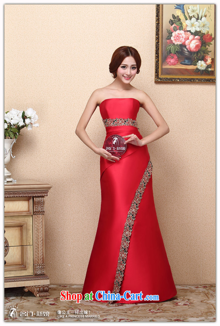 The bride's 2015 New Red bows dress long dress retro red erase chest dress 665 made 25 Day Shipping pictures, price, brand platters! Elections are good character, the national distribution, so why buy now enjoy more preferential! Health