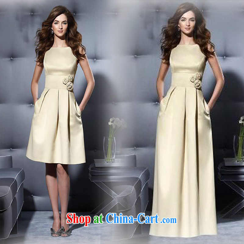 2015 new dress dress dress the dress bridal gown bridesmaid dress uniform toast imported satin dress thickened short fall if the card its color long. Other Color please contact customer service, pure bamboo love yarn, shopping on the Internet