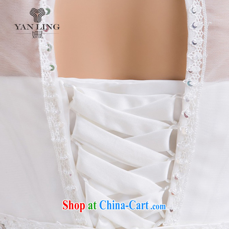Her spirit 2015 new erase chest Openwork field shoulder stylish short skirts small dress bridesmaid clothing white L, her spirit, and shopping on the Internet