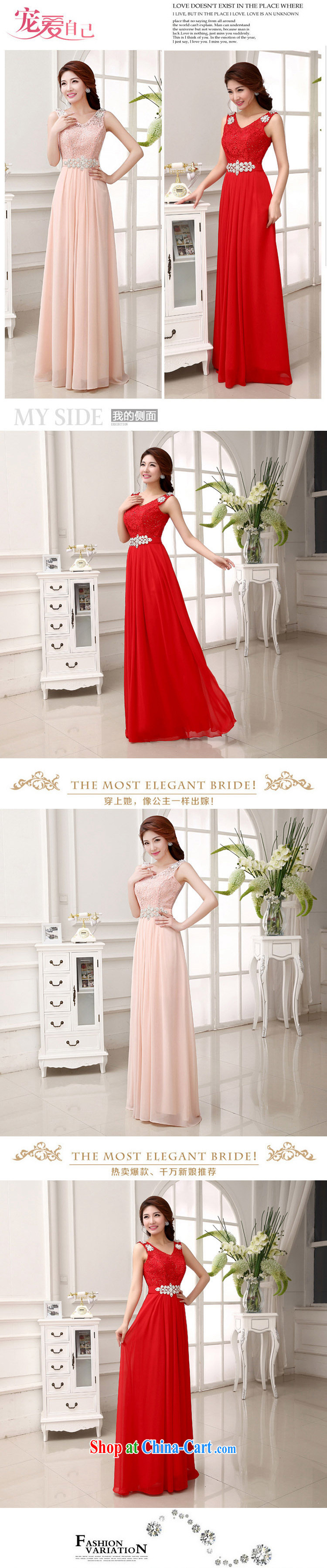 Her spirit 2015 New Beauty video Thin Red Snow woven dresses shoulders bridal toast stage bridesmaid evening dress LF 231 red L pictures, price, brand platters! Elections are good character, the national distribution, so why buy now enjoy more preferential! Health