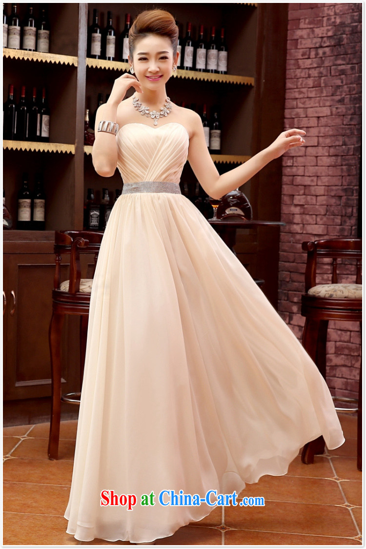 Her spirit 2015 new Korean red, shoulder-length, strap bridal wedding dress uniform toast dress dresses annual champagne color XL pictures, price, brand platters! Elections are good character, the national distribution, so why buy now enjoy more preferential! Health