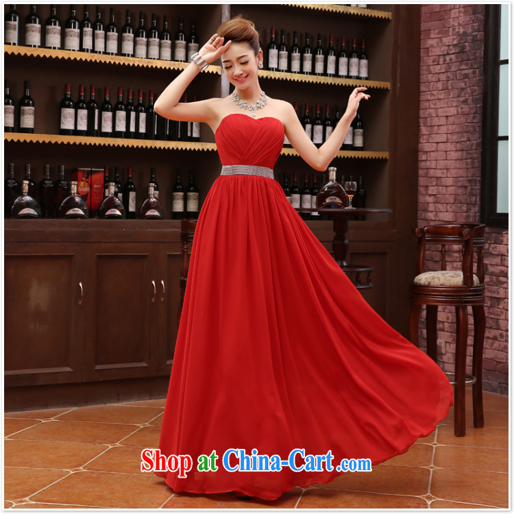 Her spirit 2015 new Korean red, shoulder-length, strap bridal wedding dress uniform toast dress dresses annual champagne color XL pictures, price, brand platters! Elections are good character, the national distribution, so why buy now enjoy more preferential! Health