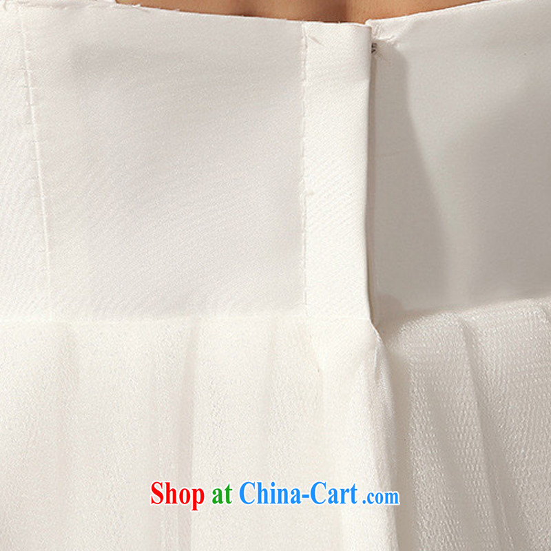Her spirit wipe YANLING chest, short skirt is panelled drill bridesmaid dresses small lawn skirt in the short long LF 116 white L, her spirit, and, on-line shopping