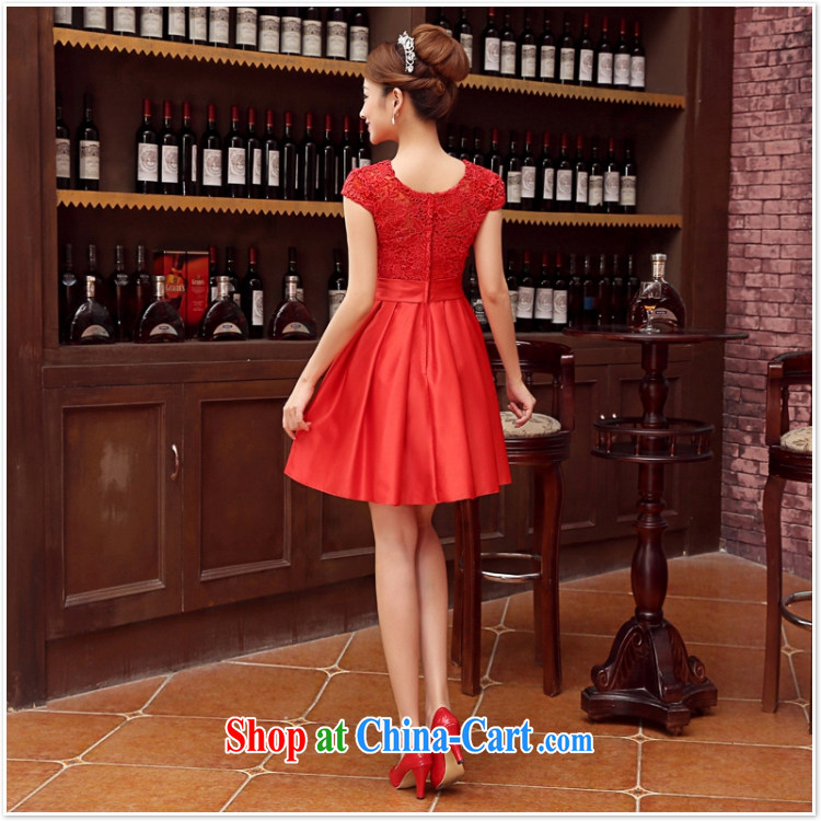 Her spirit wedding dresses bridal toast service 2015 new wedding dress bridesmaid clothing dress short, double shoulder straps red XL pictures, price, brand platters! Elections are good character, the national distribution, so why buy now enjoy more preferential! Health