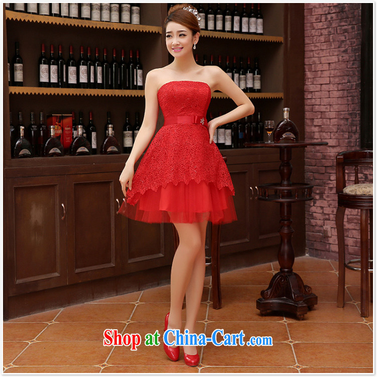 Her spirit marriage wedding dresses short bridesmaid mission the marriage tie, short Evening Dress wedding ceremony small red L pictures, price, brand platters! Elections are good character, the national distribution, so why buy now enjoy more preferential! Health