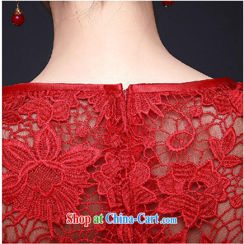 Bridal toast clothing summer 2015 new marriages, short red, improved stylish dresses dresses beauty red tailored contact customer service, and pure bamboo love yarn, shopping on the Internet
