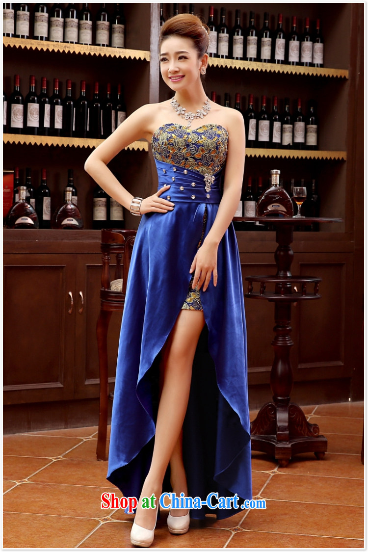 Her spirit marriage wedding dresses short bridesmaid mission the marriage tie, short Evening Dress wedding dress small blue XL pictures, price, brand platters! Elections are good character, the national distribution, so why buy now enjoy more preferential! Health