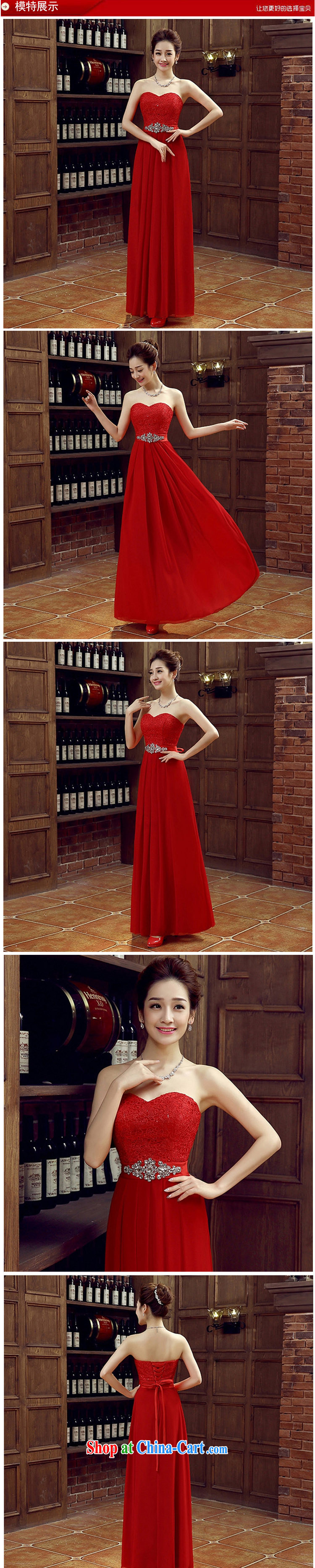 Her spirit the red bridal bridesmaid wedding dress wedding toast service wedding Evening Dress long bridal with 2015 new M pictures, price, brand platters! Elections are good character, the national distribution, so why buy now enjoy more preferential! Health