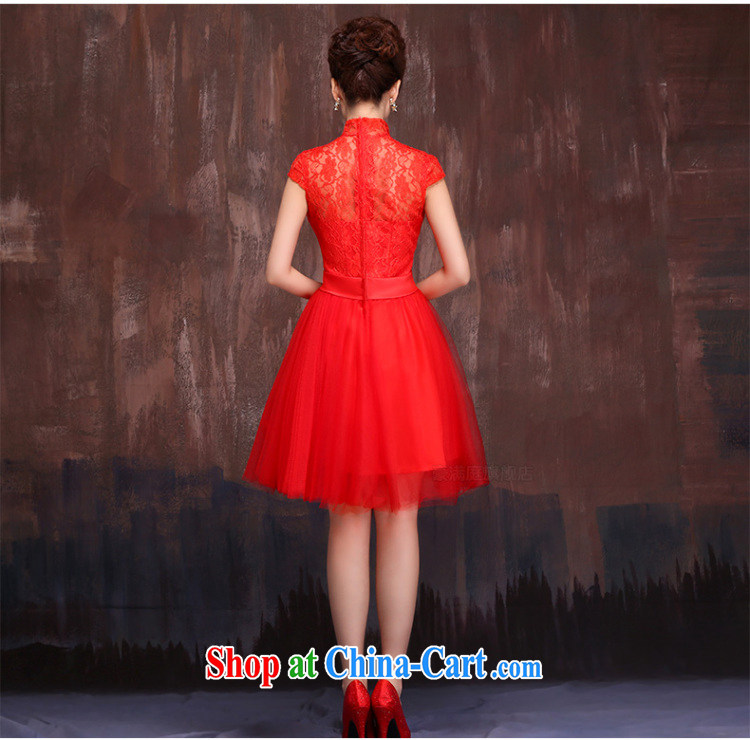 Her spirit 2015 new wedding dress bridesmaid clothing wedding dresses bridal toast clothing dress short dual-shoulder straps red M pictures, price, brand platters! Elections are good character, the national distribution, so why buy now enjoy more preferential! Health