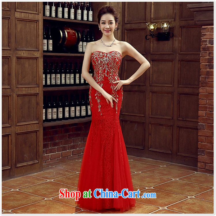 Her spirit red bridal bridesmaid wedding dress wedding toast service wedding Evening Dress long bridal with 2015 new M pictures, price, brand platters! Elections are good character, the national distribution, so why buy now enjoy more preferential! Health