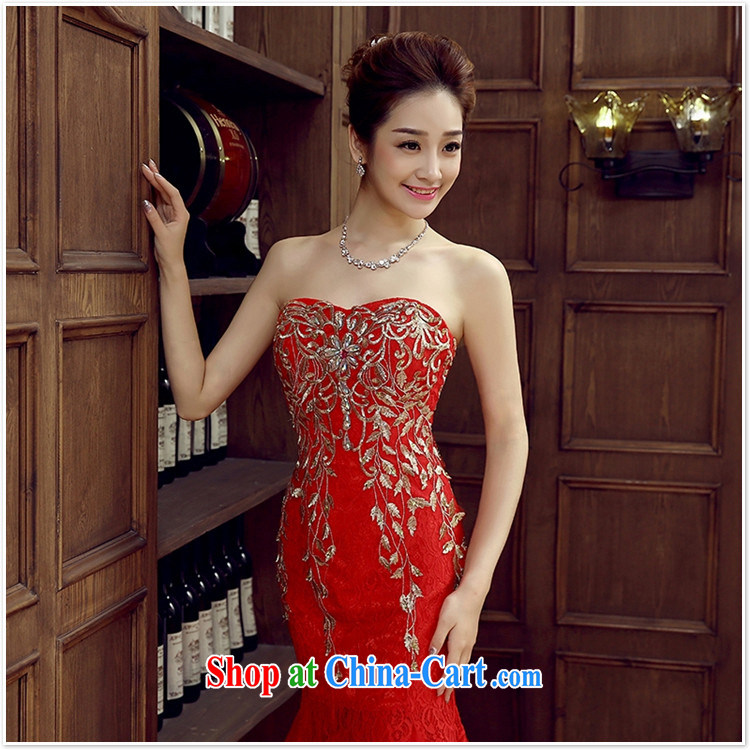 Her spirit red bridal bridesmaid wedding dress wedding toast service wedding Evening Dress long bridal with 2015 new M pictures, price, brand platters! Elections are good character, the national distribution, so why buy now enjoy more preferential! Health