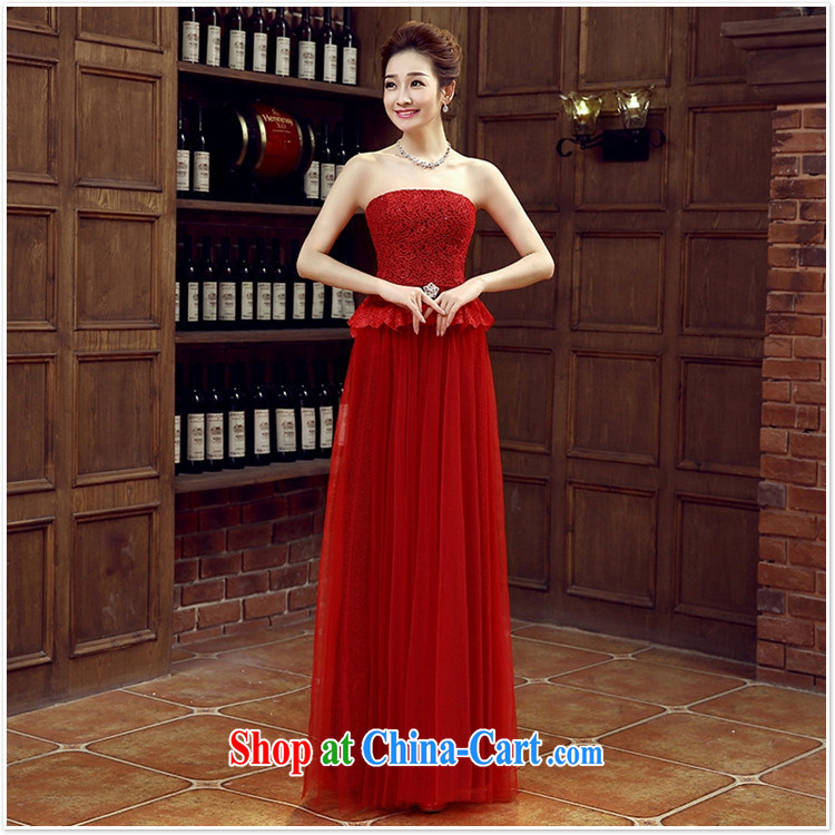 Her spirit wine red bridal bridesmaid wedding dress wedding toast service wedding Evening Dress long bridal with 2015 new deep red XXL pictures, price, brand platters! Elections are good character, the national distribution, so why buy now enjoy more preferential! Health