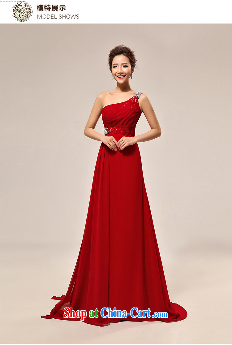 Her spirit 2015 new stylish single shoulder light drilling small red tail bows serving evening dress wedding dresses LF XXL 132 pictures, price, brand platters! Elections are good character, the national distribution, so why buy now enjoy more preferential! Health