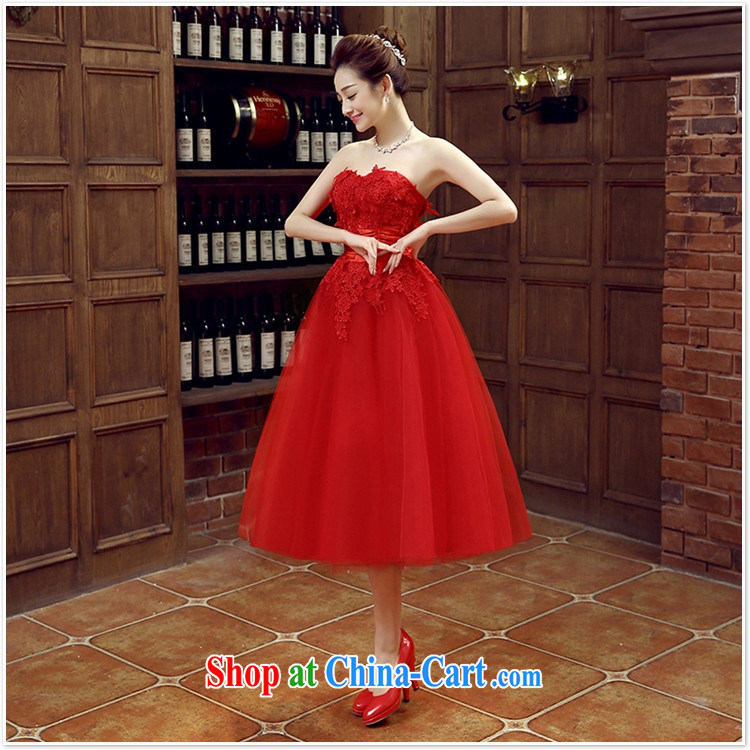 Her spirit bridal dresses wedding bows new marriage, stylish and small red dress girls dress short banquet spring and summer M pictures, price, brand platters! Elections are good character, the national distribution, so why buy now enjoy more preferential! Health